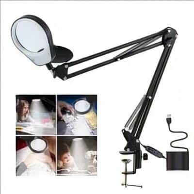 Lampe loupe de table pratique