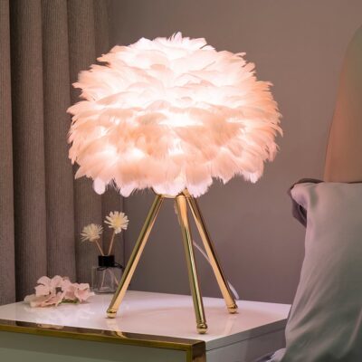 lampe plume oie