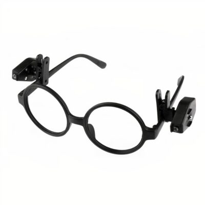 Mini lampe de lecture adaptable sur lunettes
