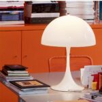 Lampe de bureau forme champignon design minimaliste