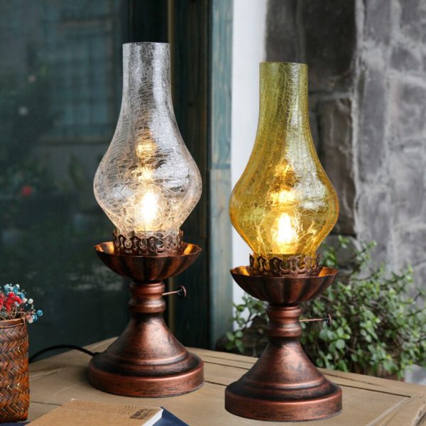 lampe à huile vintage