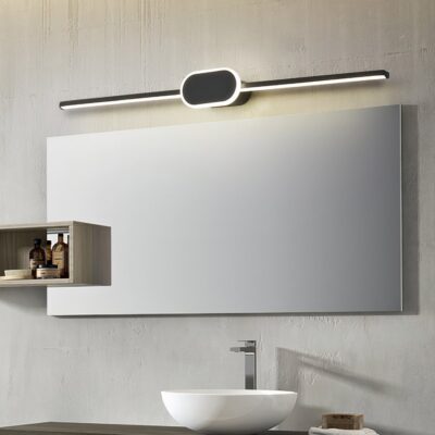 Lampe de salle de bain LED médaillon ovale