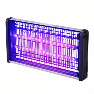 Lampe anti-moustiques grillagée