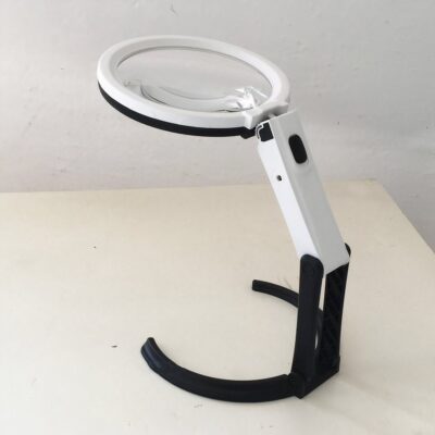 Lampe loupe de poche pliante