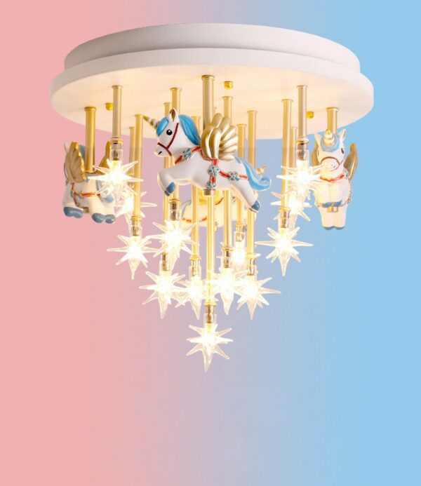 lampe plafonnier licorne