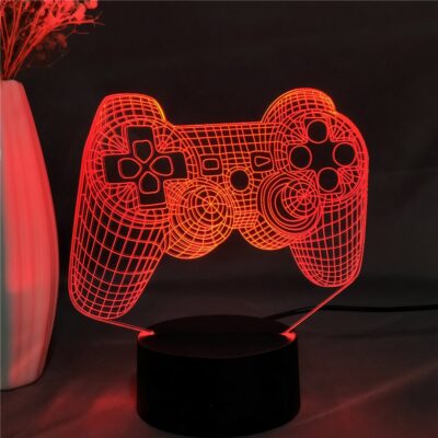 Lampe veilleuse en forme de manette Playstation
