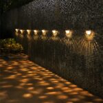 Lot de 4 Lampes Murales Extérieures Solaires