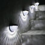 Lot de 4 Lampes Murales Extérieures Solaires