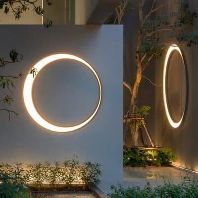 Lampe murale LED imperméable forme ronde