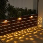 Lot de 4 Lampes Murales Extérieures Solaires