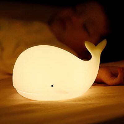 Lampe LED en forme de baleine pour enfants