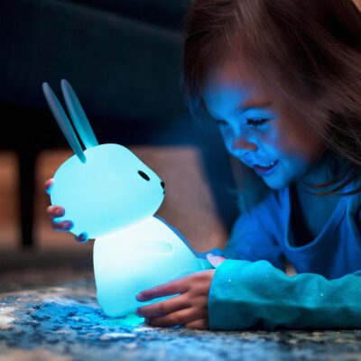 Lampe lapin pour enfant en silicone