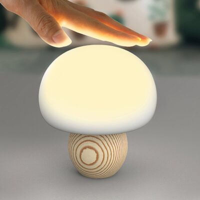 Mini lampe magnétique en forme de champignon avec capteur tactile