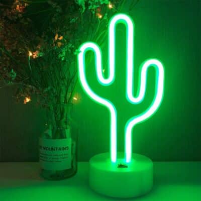 Lampe led en néon en forme de Cactus