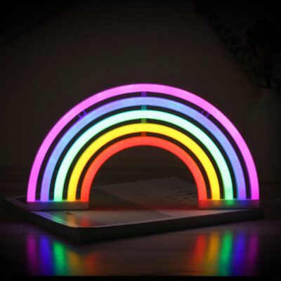 Lampe Led multicolore en arc-en-ciel avec port USB