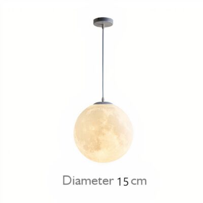 Lampe lune suspendue