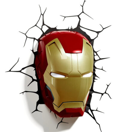 Applique Murale à LED au Design de Marvel Iron Man