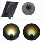 Lampe solaire extérieure avec 4 lampes à planter