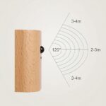 Lampe LED en bois avec détecteur de mouvement