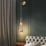 Lampe murale dorée élégante au style luxueux