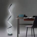 Lampe de salon design en forme de spirale