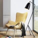 Lampe trepied noire moderne au style nordique