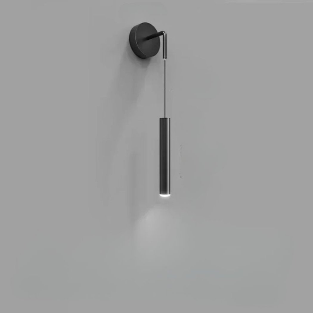 Lampe murale moderne au design minimaliste sur fond gris